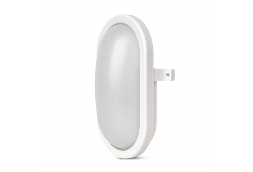 (Saturn-O) Bulkhead Lamp oval IP54 12W NW White