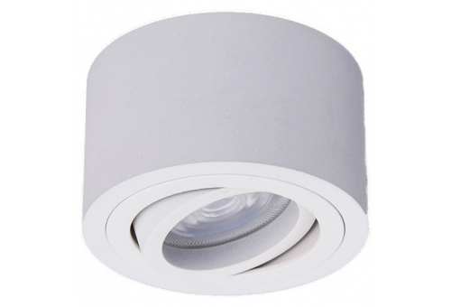 GU10 Spot Light Round White Swivel