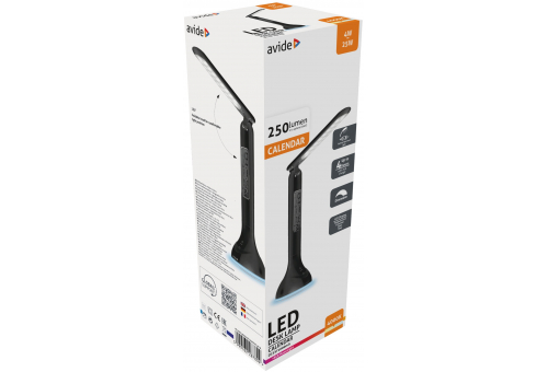 LED Desk Lamp RGB Calendar Black 4W