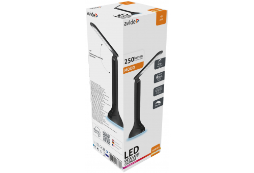 LED Desk Lamp RGB Mood Light Black 4W