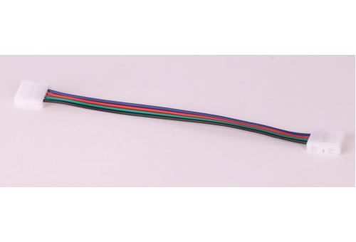 Avide LED Szalag 12-24V csatlakozó, forr.mentes, RGB-4 eres, 10mm/150mm (10 db-os csom.)