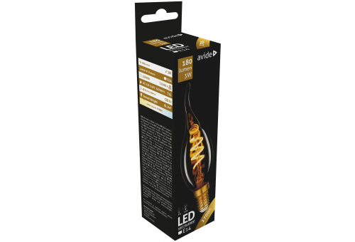 LED Soft Filament Candle Flame 3W E14 EW 2700K