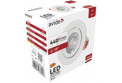 LED Downlight 38° Round 5W WW