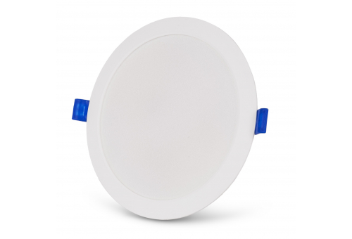LED Ceiling Lamp Recessed Panel Round Plastic 12W NW