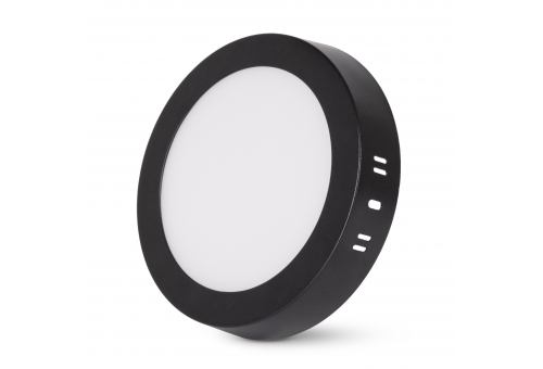 Avide LED Falra Szerelhető Kerek Mennyezeti Lámpa ALU 12W CCT IP44/IP20 Fekete