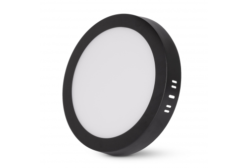Avide LED Falra Szerelhető Kerek Mennyezeti Lámpa ALU 18W CCT IP44/IP20 Fekete