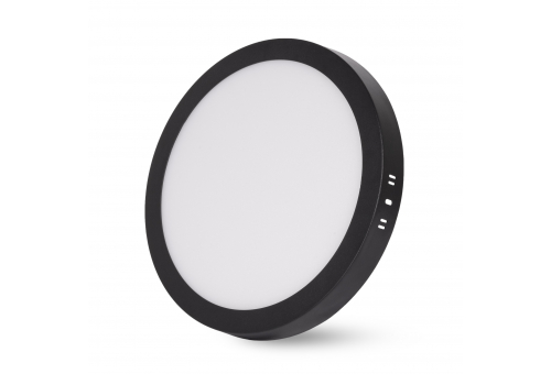 Avide LED Falra Szerelhető Kerek Mennyezeti Lámpa ALU 24W CCT IP44/IP20 Fekete