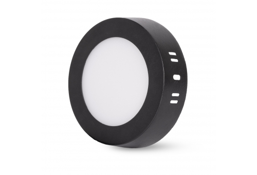 Avide LED Falra Szerelhető Kerek Mennyezeti Lámpa ALU 6W CCT IP44/IP20 Fekete