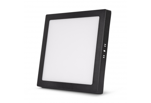 Avide LED Falra Szerelhető Négyzetes Mennyezeti Lámpa ALU 24W CCT IP44/IP20 Fekete